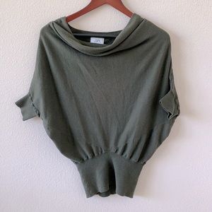 LOFT hunter green cocoon sweater sz M